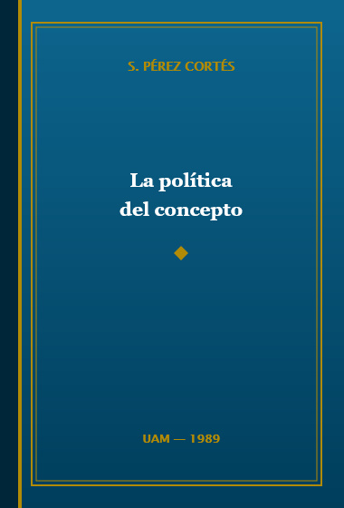 La política del concepto